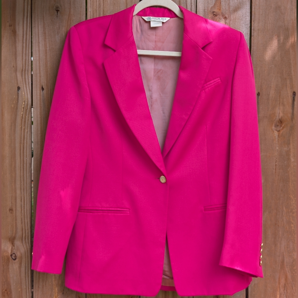 Austin Reed Hot Pink Single-Button Blazer - Picture 2 of 13